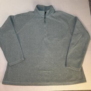 Womens XXL Eddie Bauer Fleece 1/2 Zip Pullover Jacket‎ Teal Sea Foam
